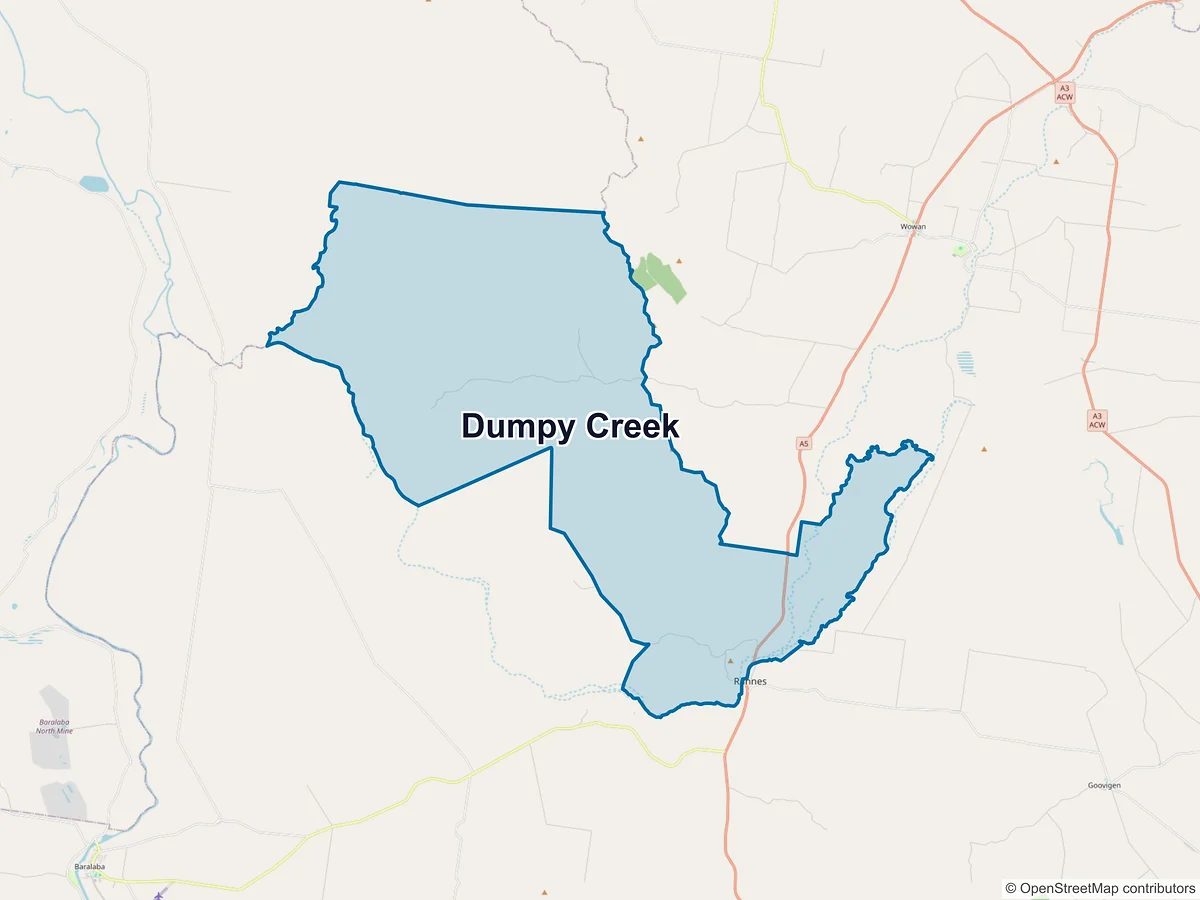 Map of Dumpy Creek, QLD, Australia