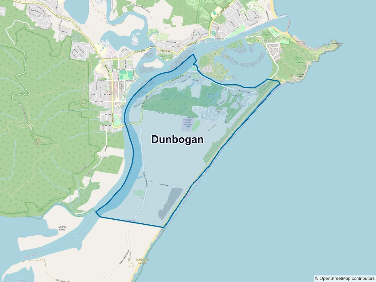 Map of Dunbogan, NSW, Australia