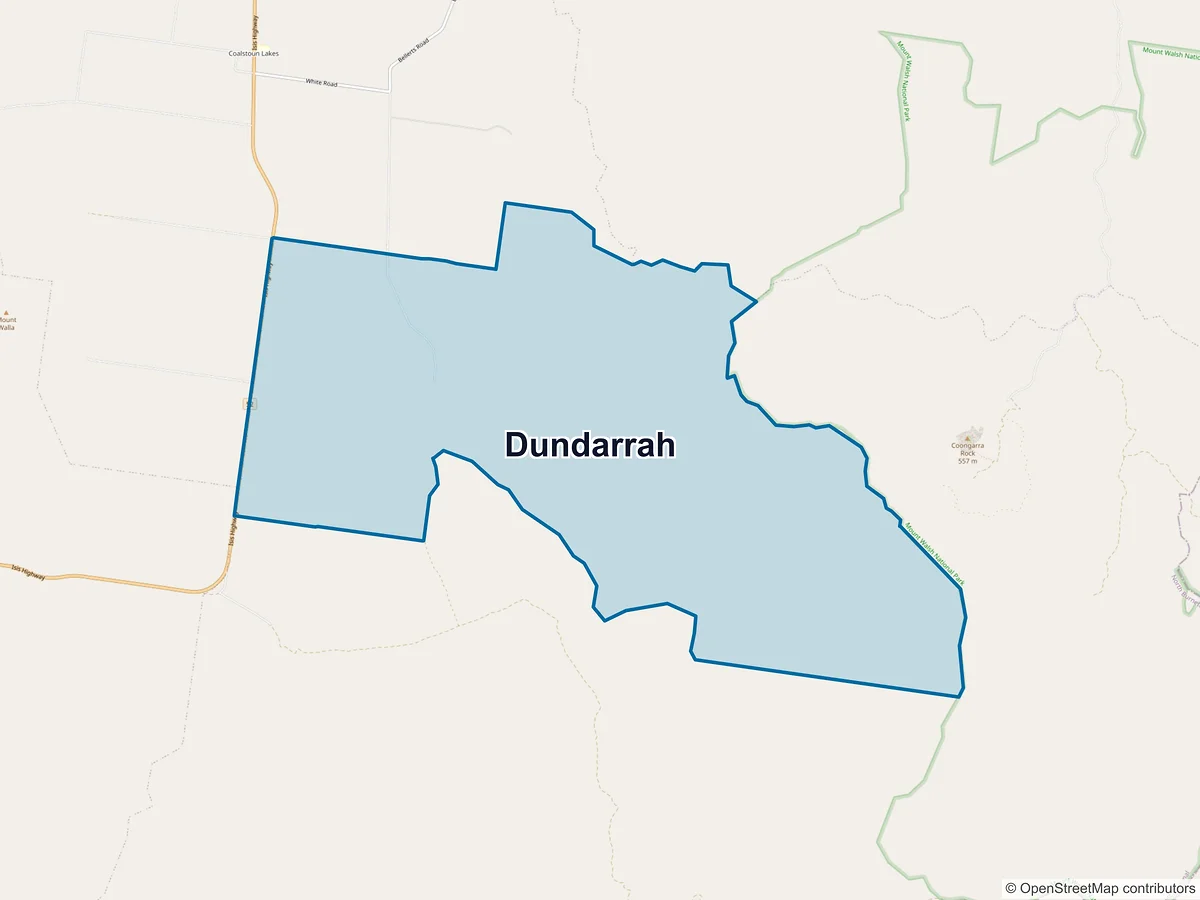 Map of Dundarrah, QLD, Australia