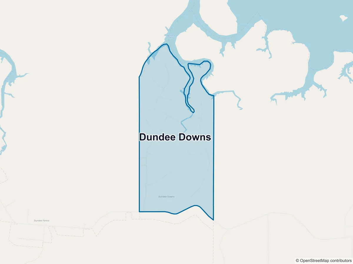 Map of Dundee Downs, NT, Australia