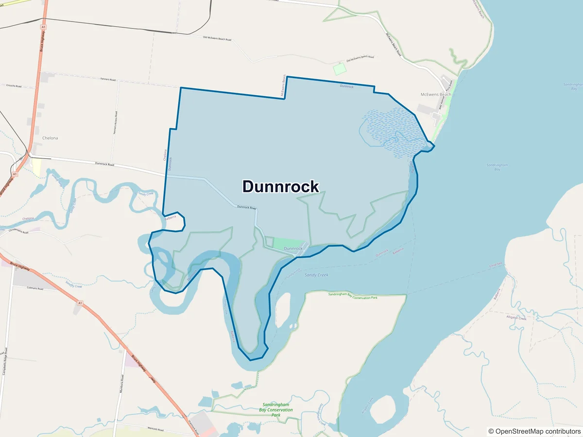 Map of Dunnrock, QLD, Australia