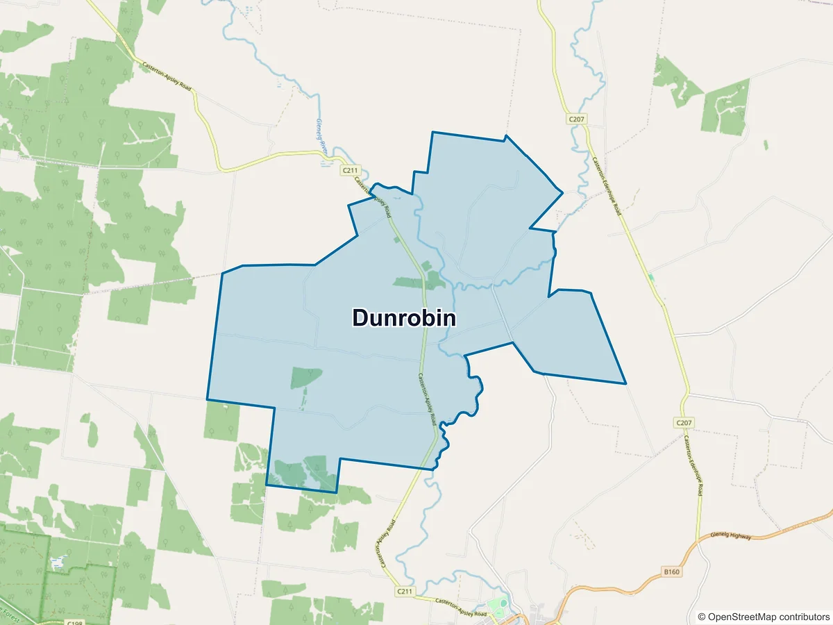 Map of Dunrobin, VIC, Australia