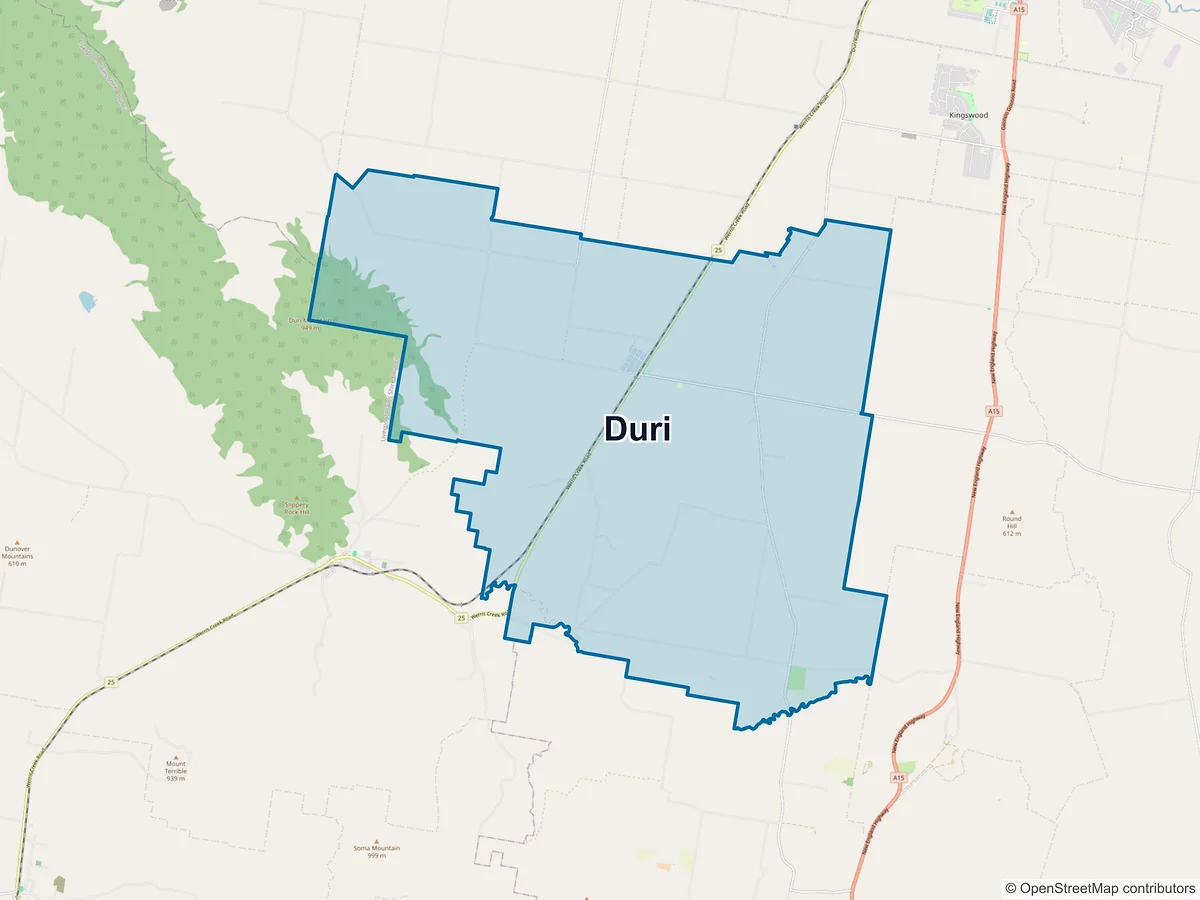 Map of Duri, NSW, Australia