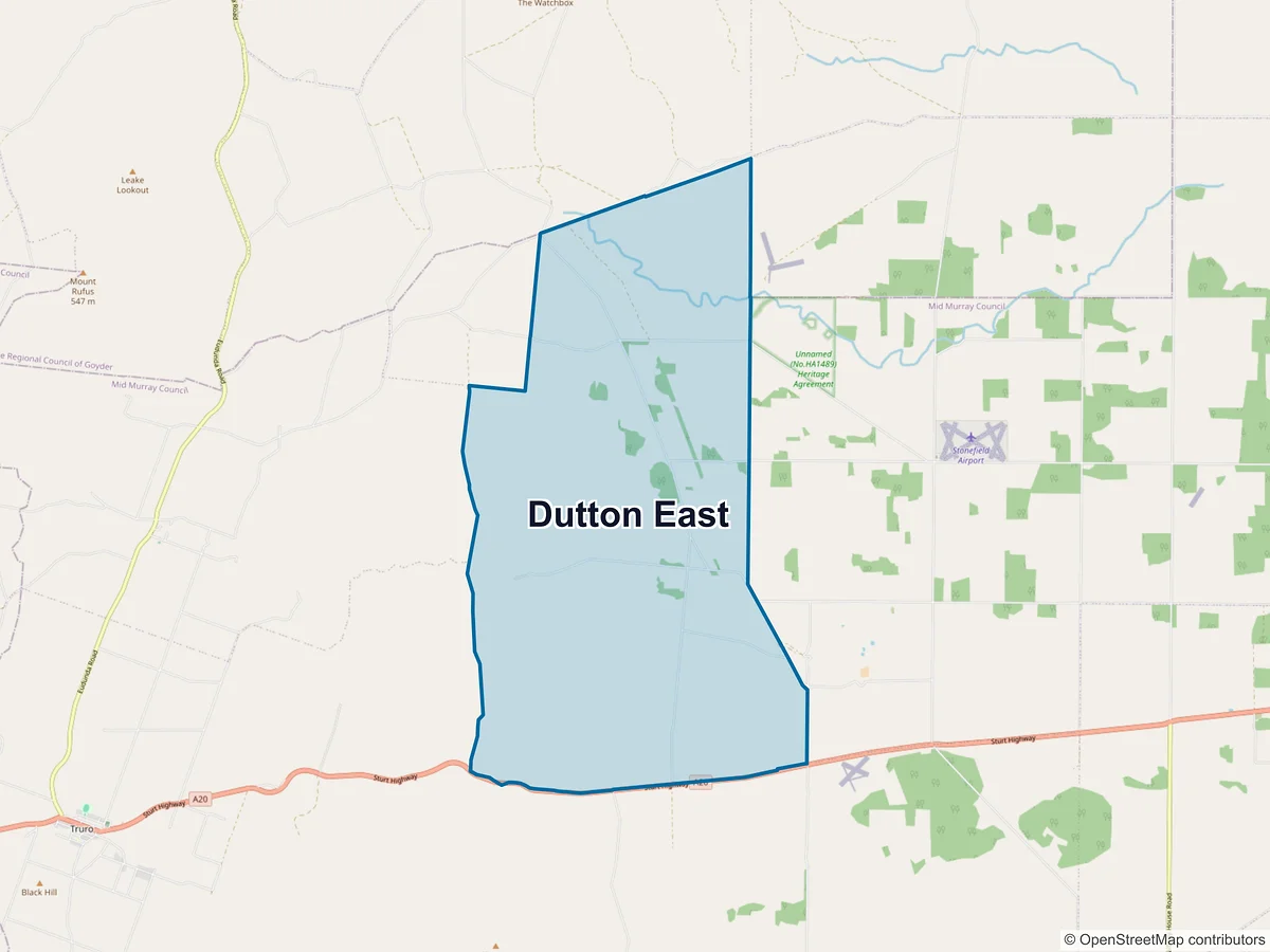 Map of Dutton East, SA, Australia