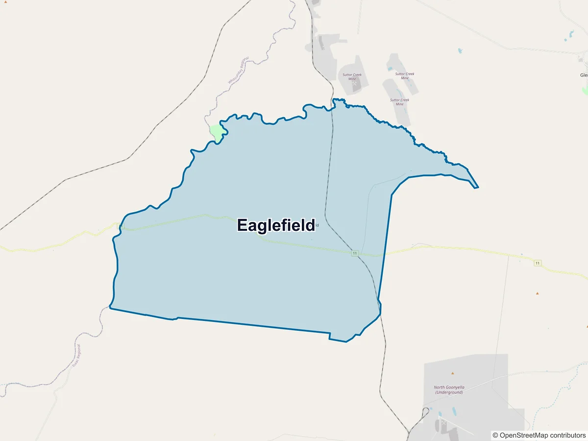 Map of Eaglefield, QLD, Australia