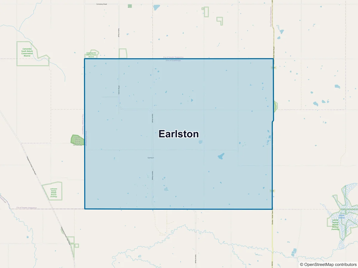 Map of Earlston, VIC, Australia