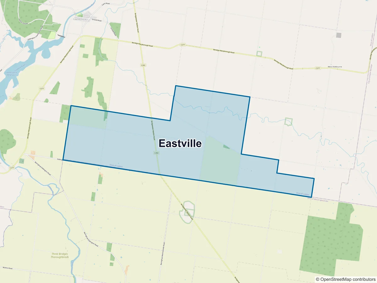 Map of Eastville, VIC, Australia
