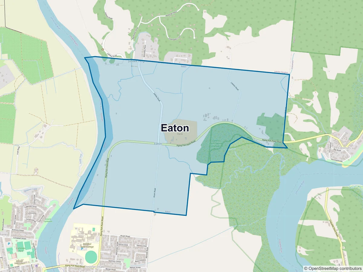 Map of Eaton, QLD, Australia