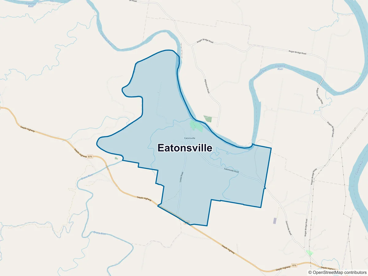 Map of Eatonsville, NSW, Australia