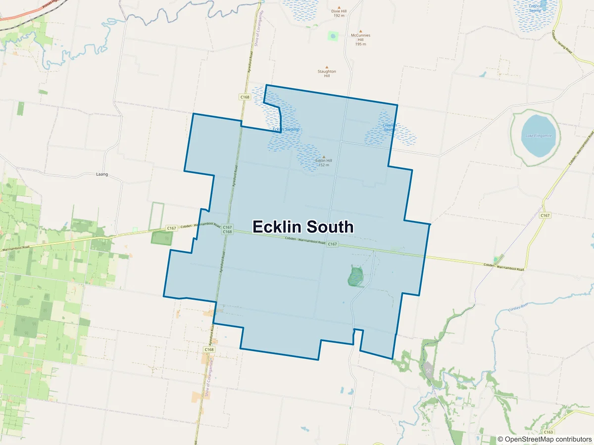 Map of Ecklin South, VIC, Australia