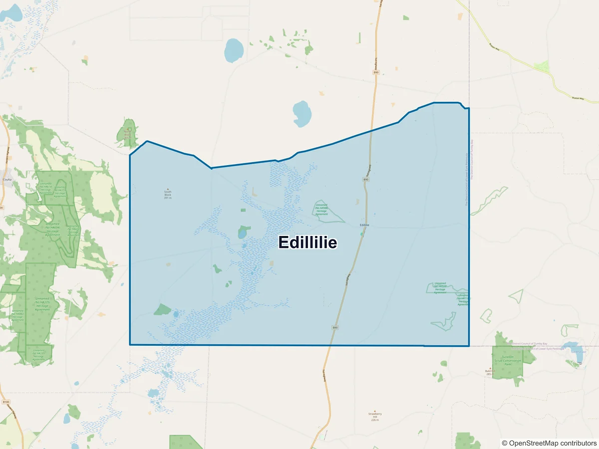 Map of Edillilie, SA, Australia