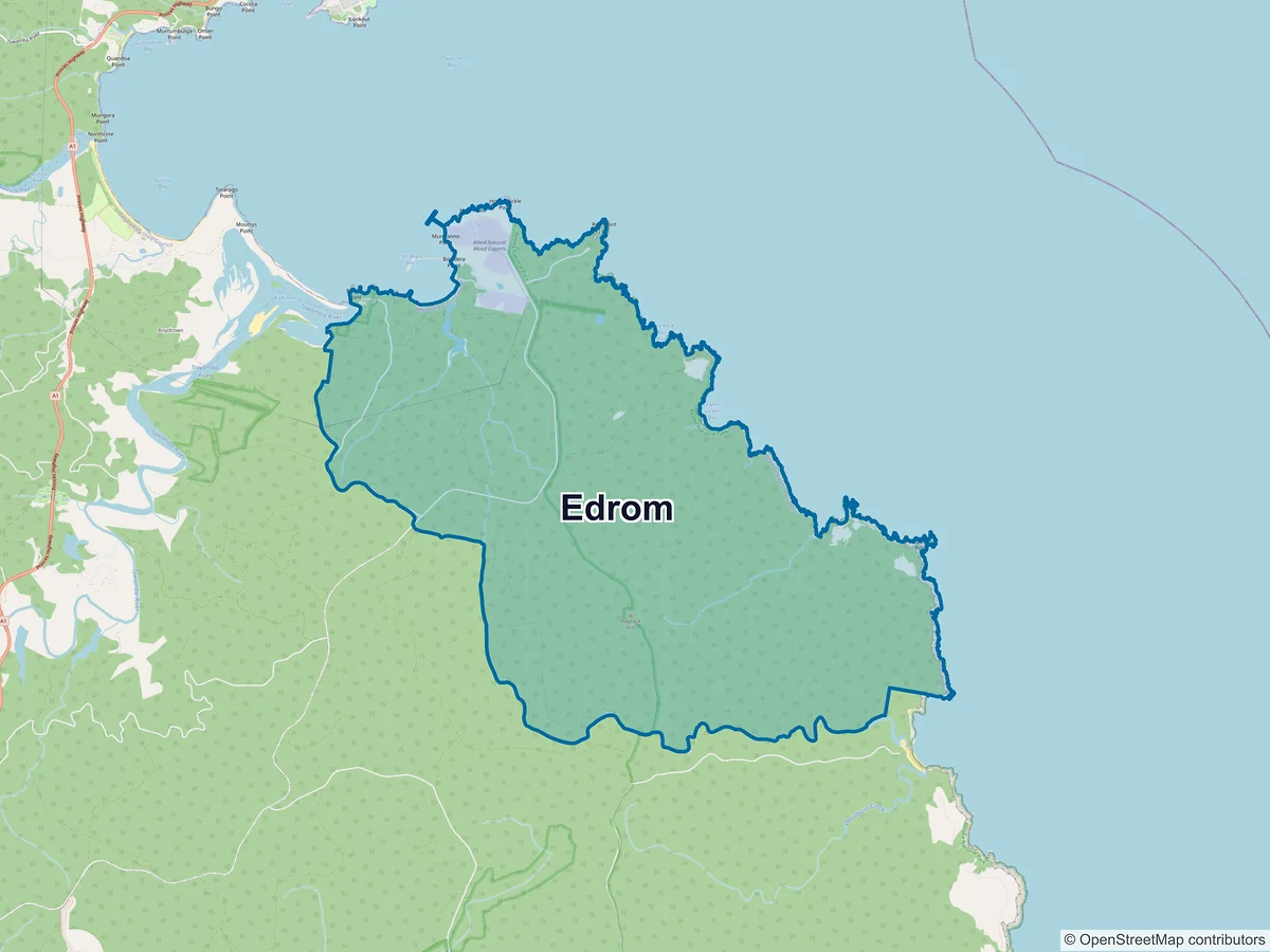 Map of Edrom, NSW, Australia
