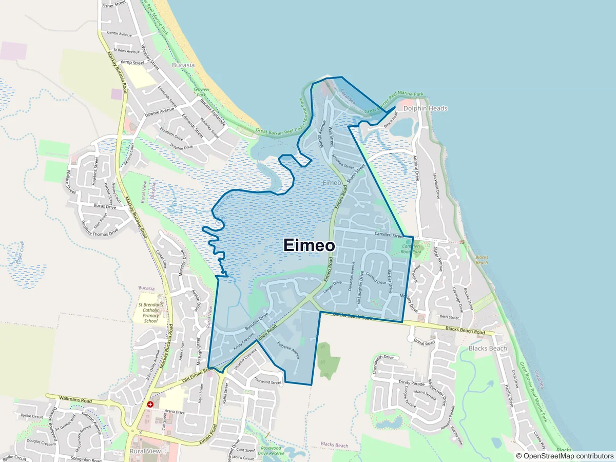 Map of Eimeo, QLD, Australia