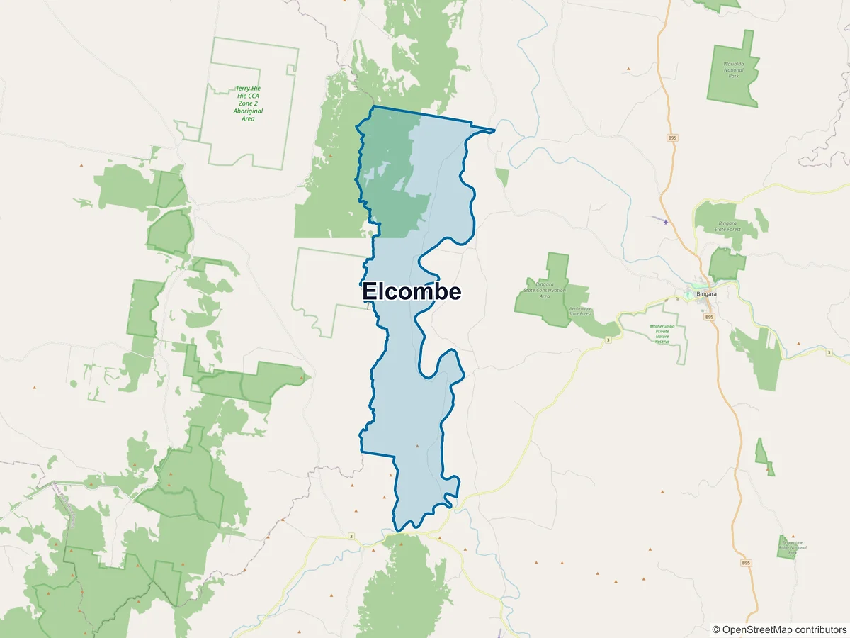 Map of Elcombe, NSW, Australia