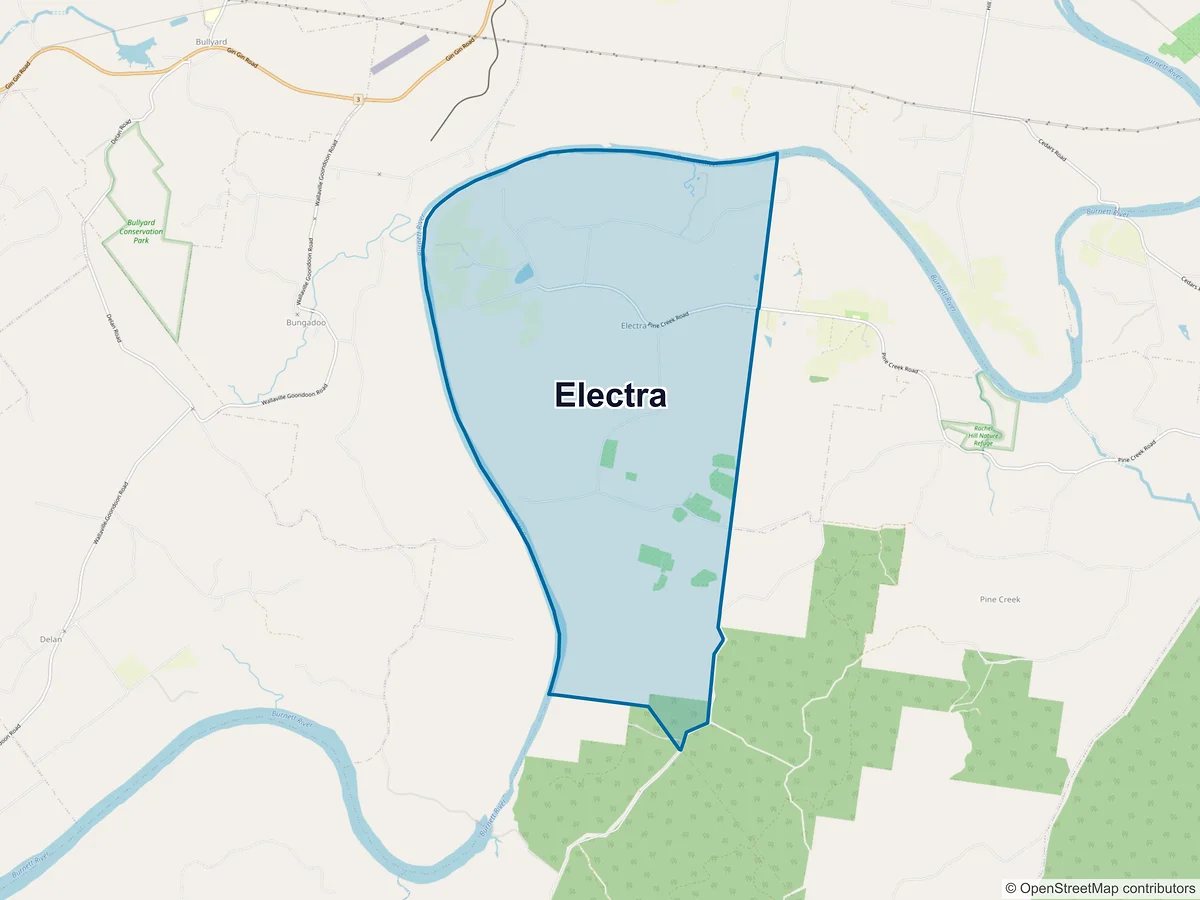 Map of Electra, QLD, Australia