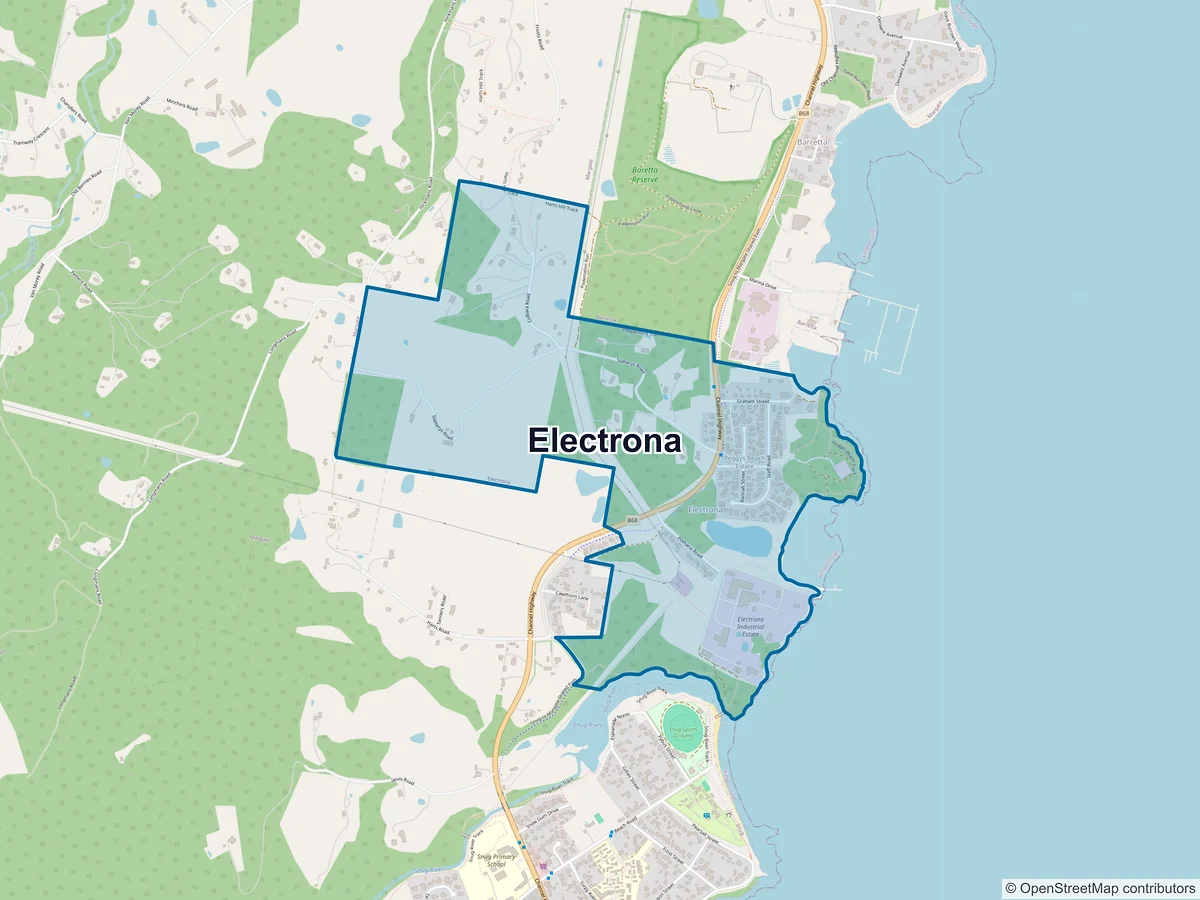 Map of Electrona, TAS, Australia