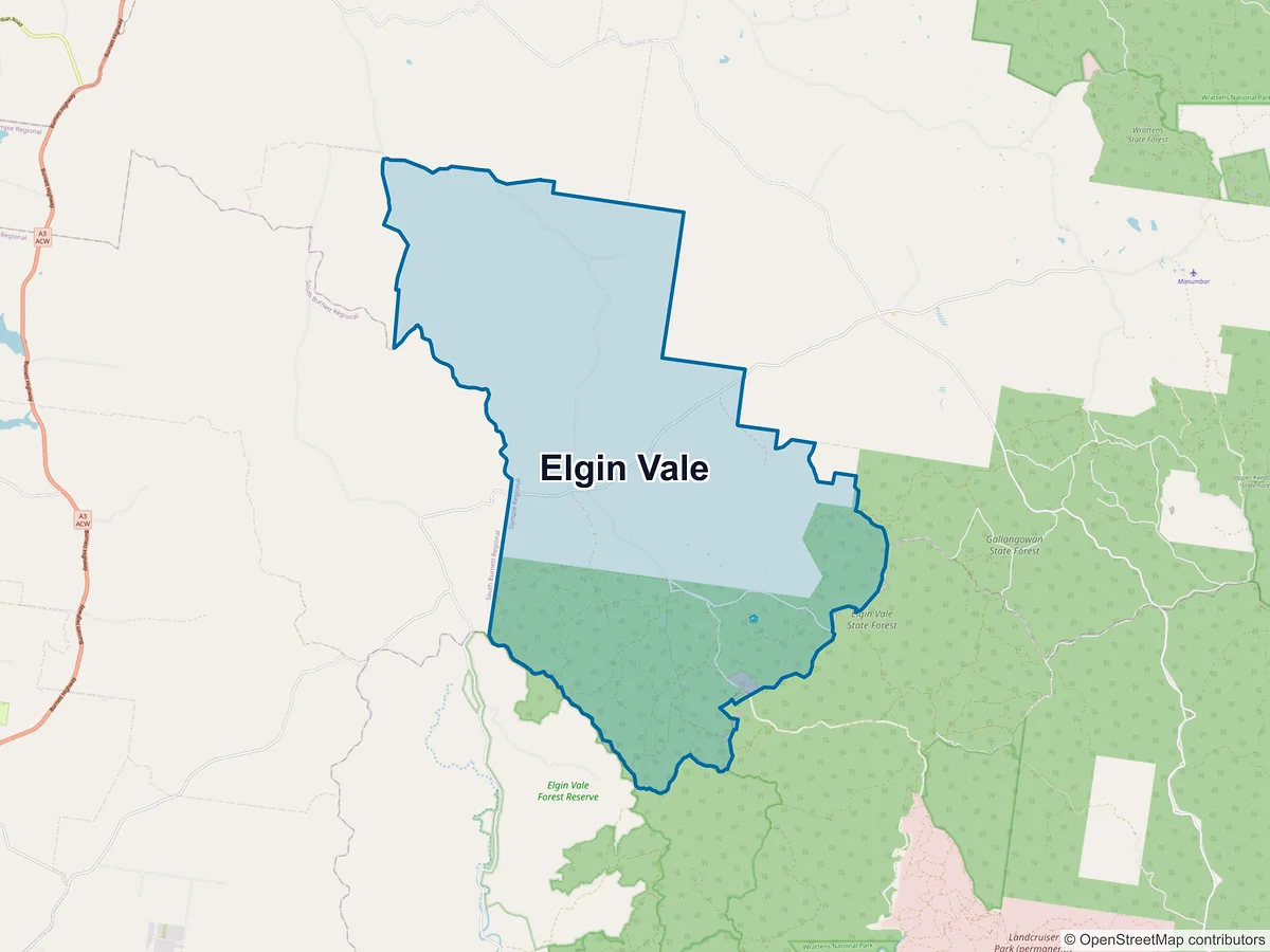 Map of Elgin Vale, QLD, Australia