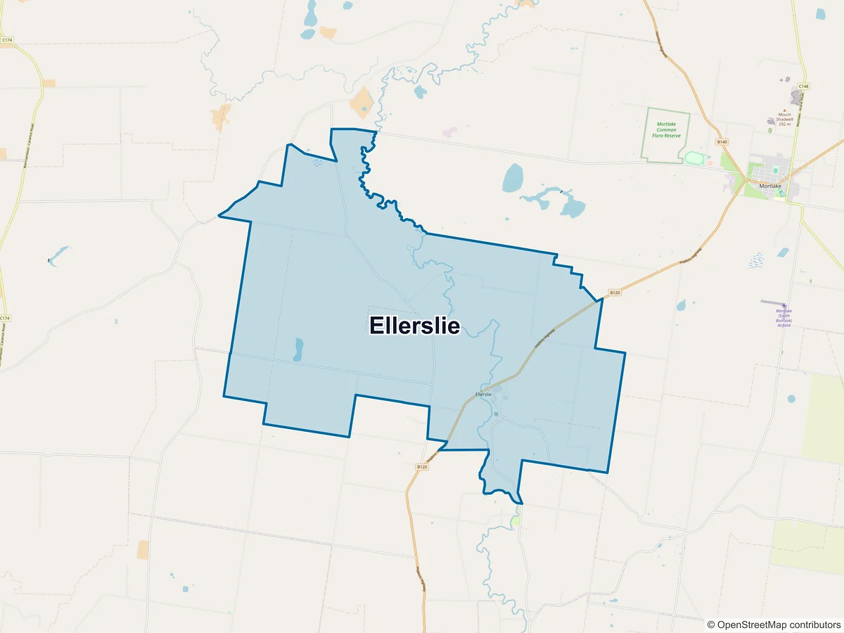 Map of Ellerslie, VIC, Australia