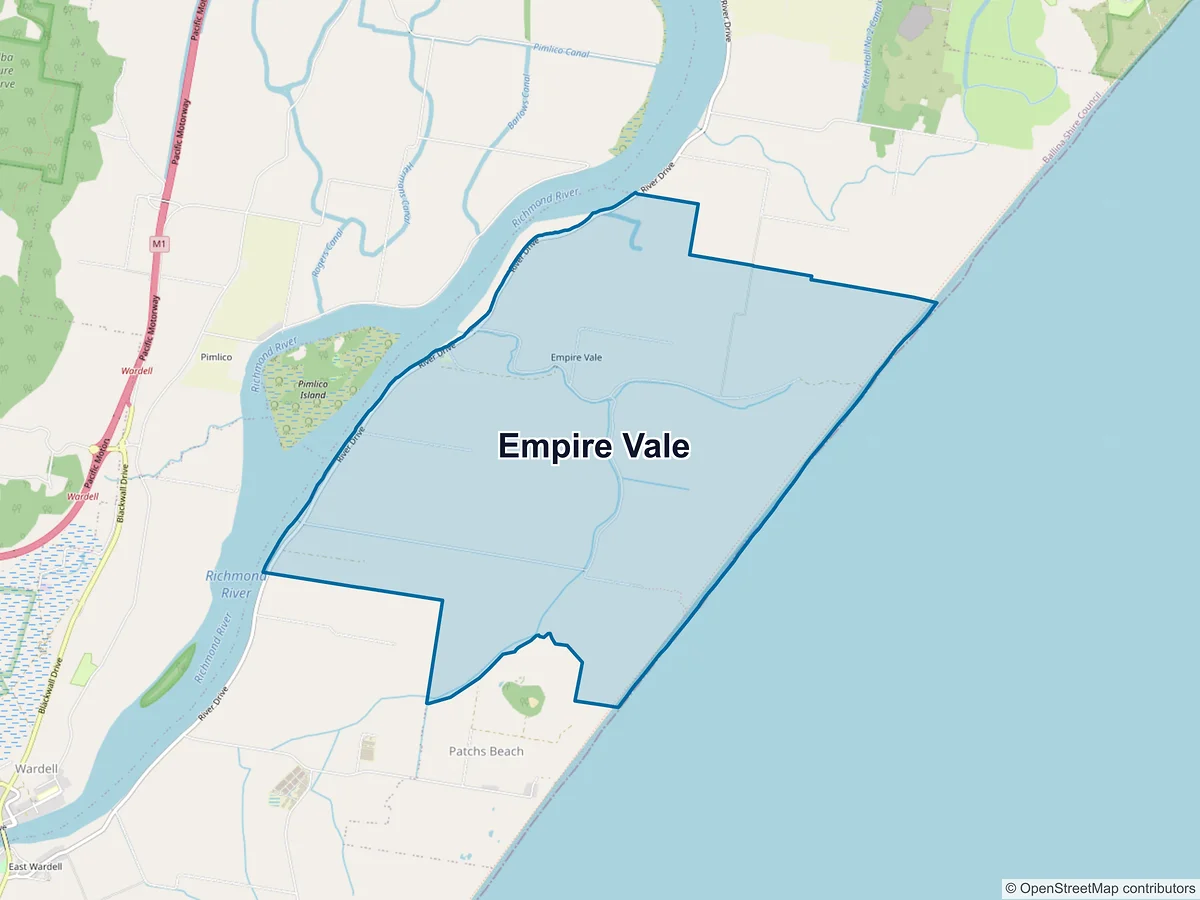Map of Empire Vale, NSW, Australia