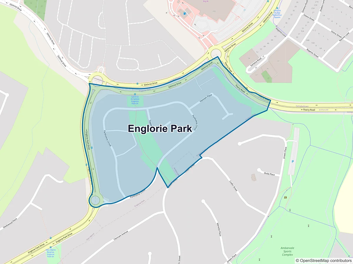 Map of Englorie Park, NSW, Australia