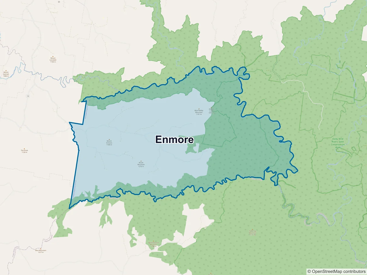 Map of Enmore, NSW, Australia