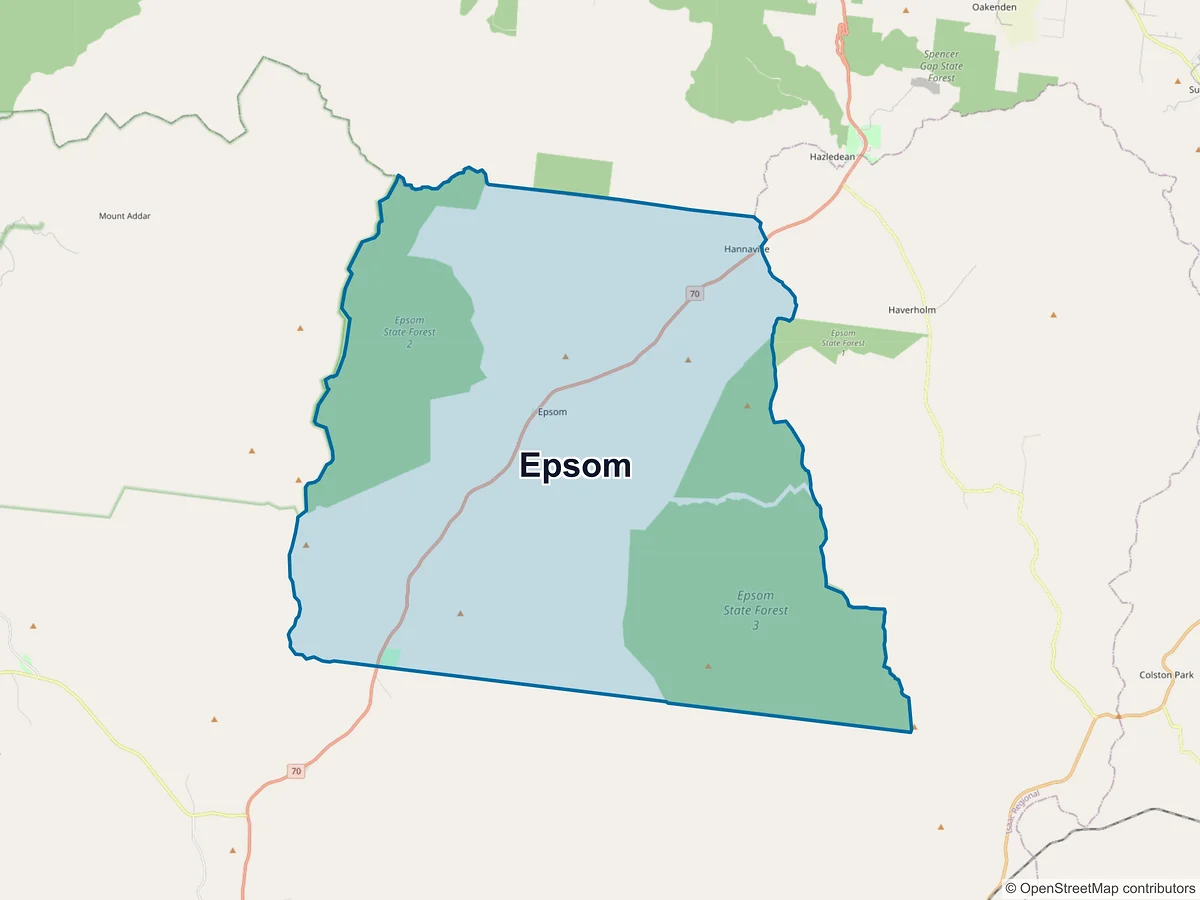 Map of Epsom, QLD, Australia