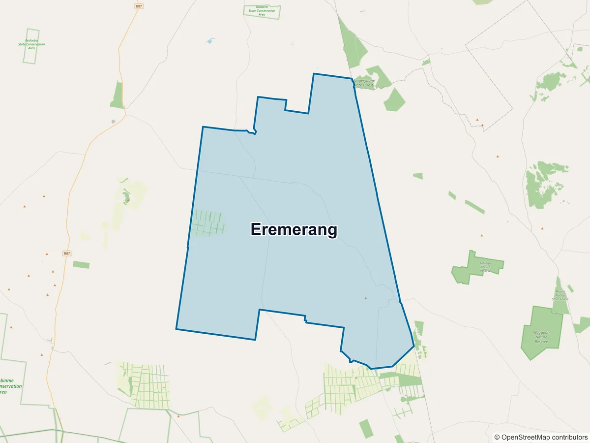 Map of Eremerang, NSW, Australia