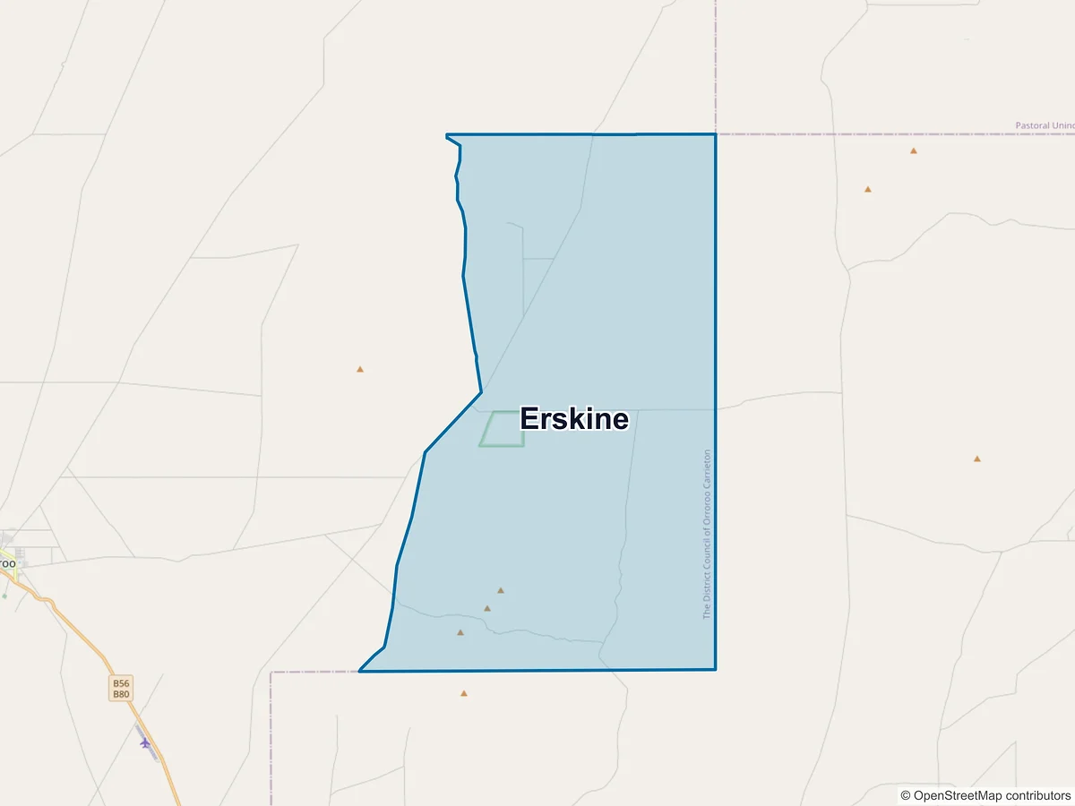 Map of Erskine, SA, Australia