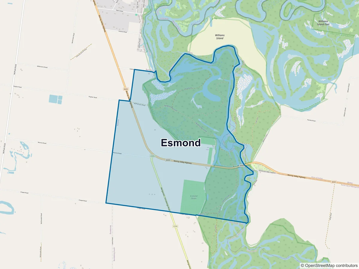 Map of Esmond, VIC, Australia