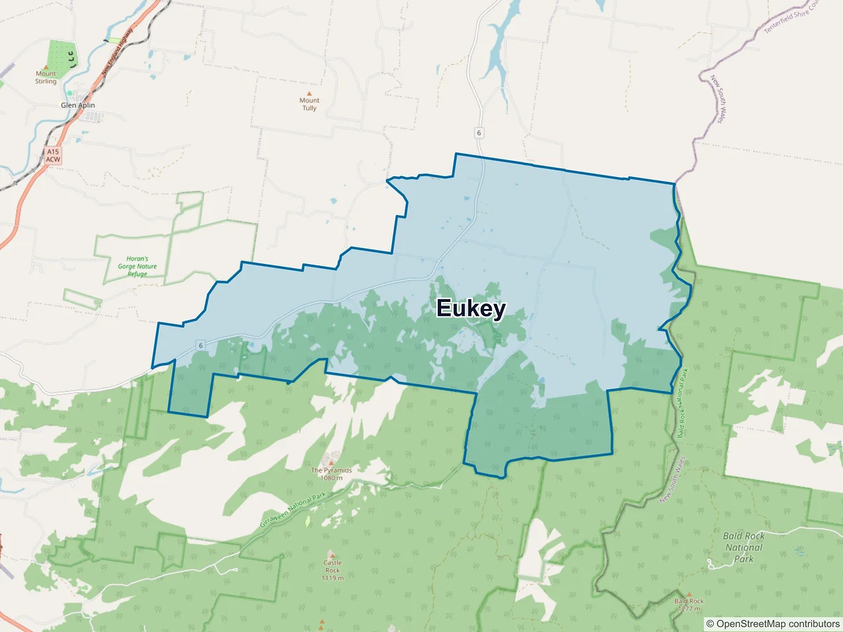 Map of Eukey, QLD, Australia