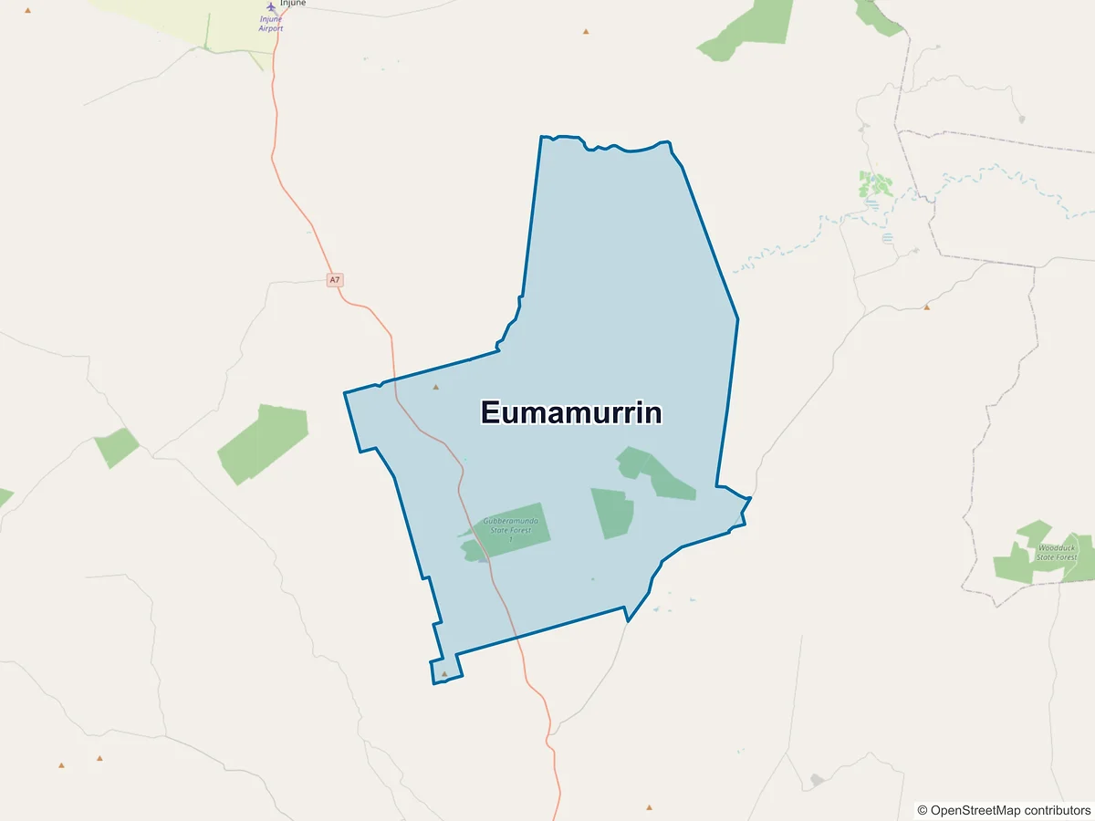 Map of Eumamurrin, QLD, Australia