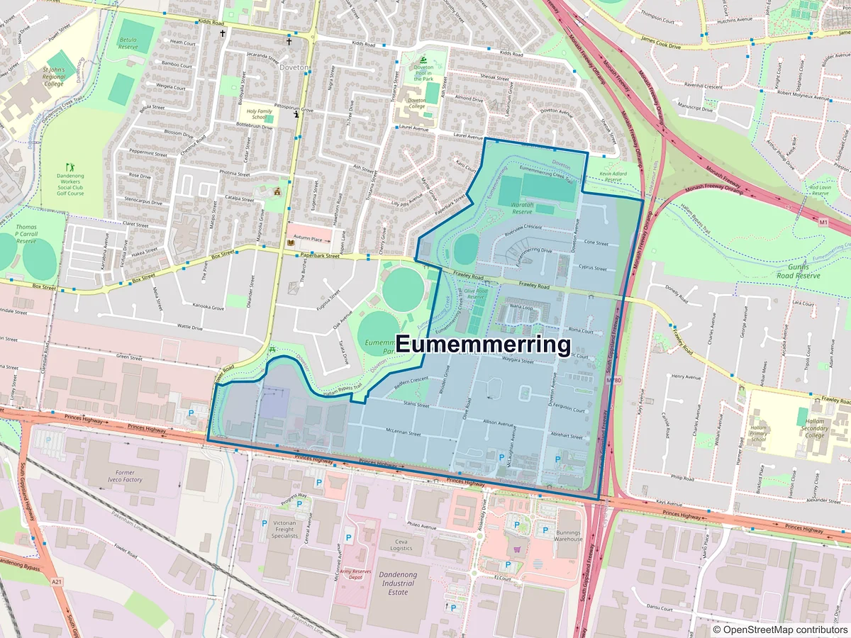 Map of Eumemmerring, VIC, Australia