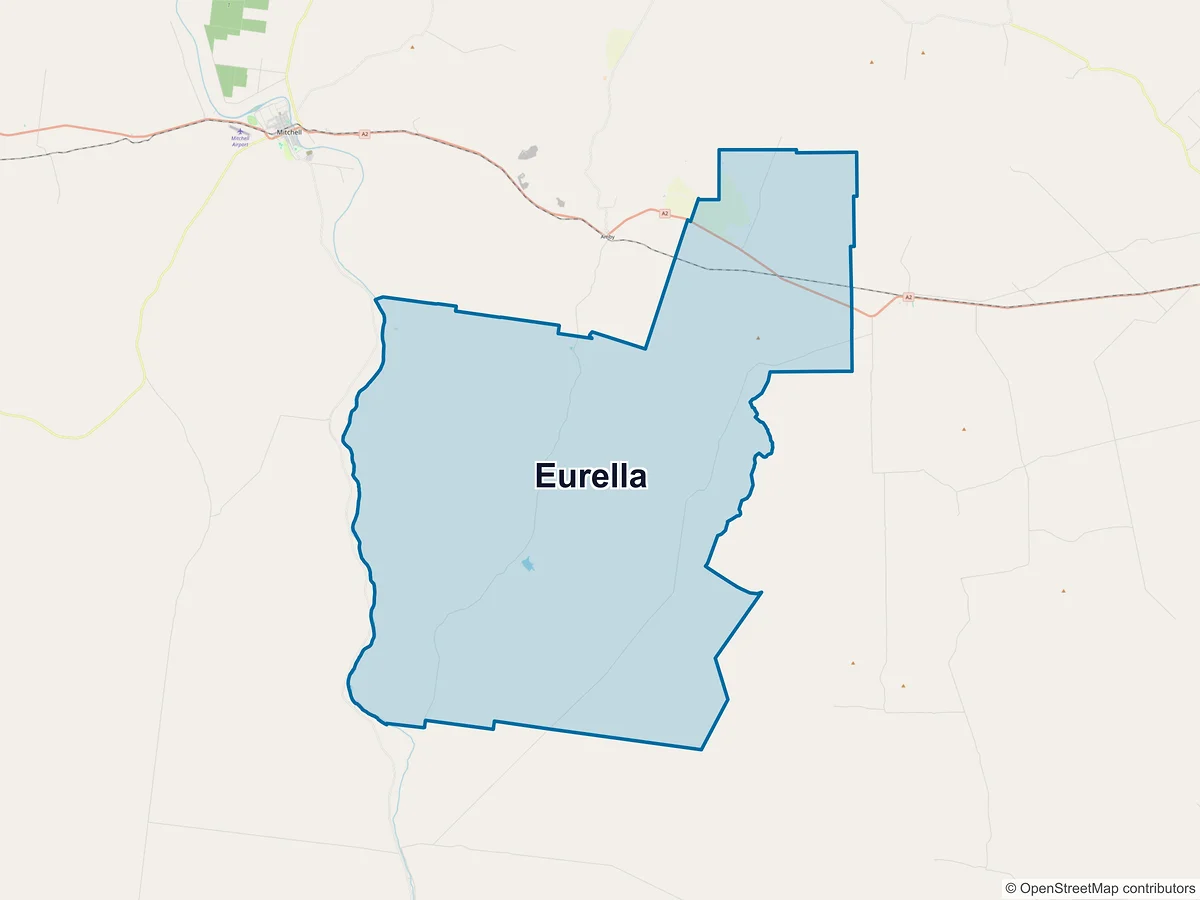 Map of Eurella, QLD, Australia