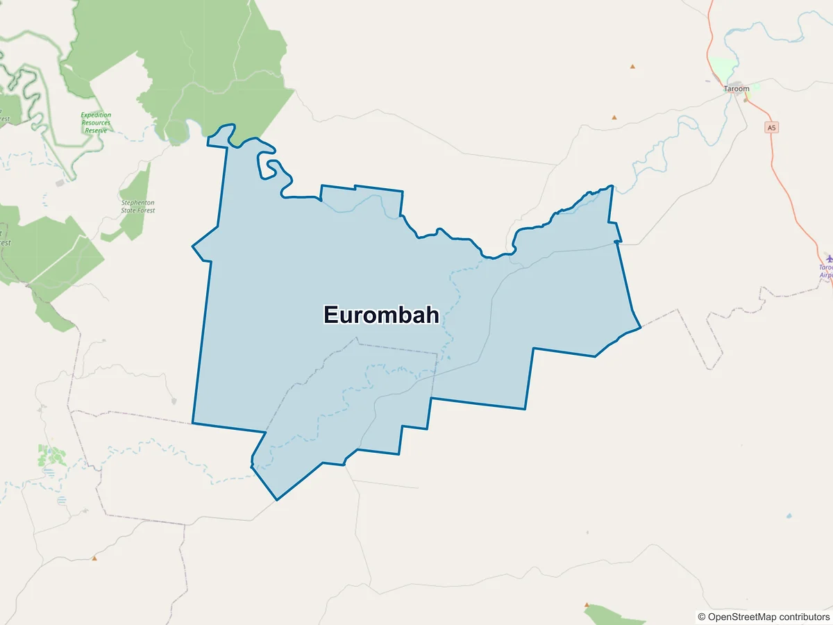 Map of Eurombah, QLD, Australia