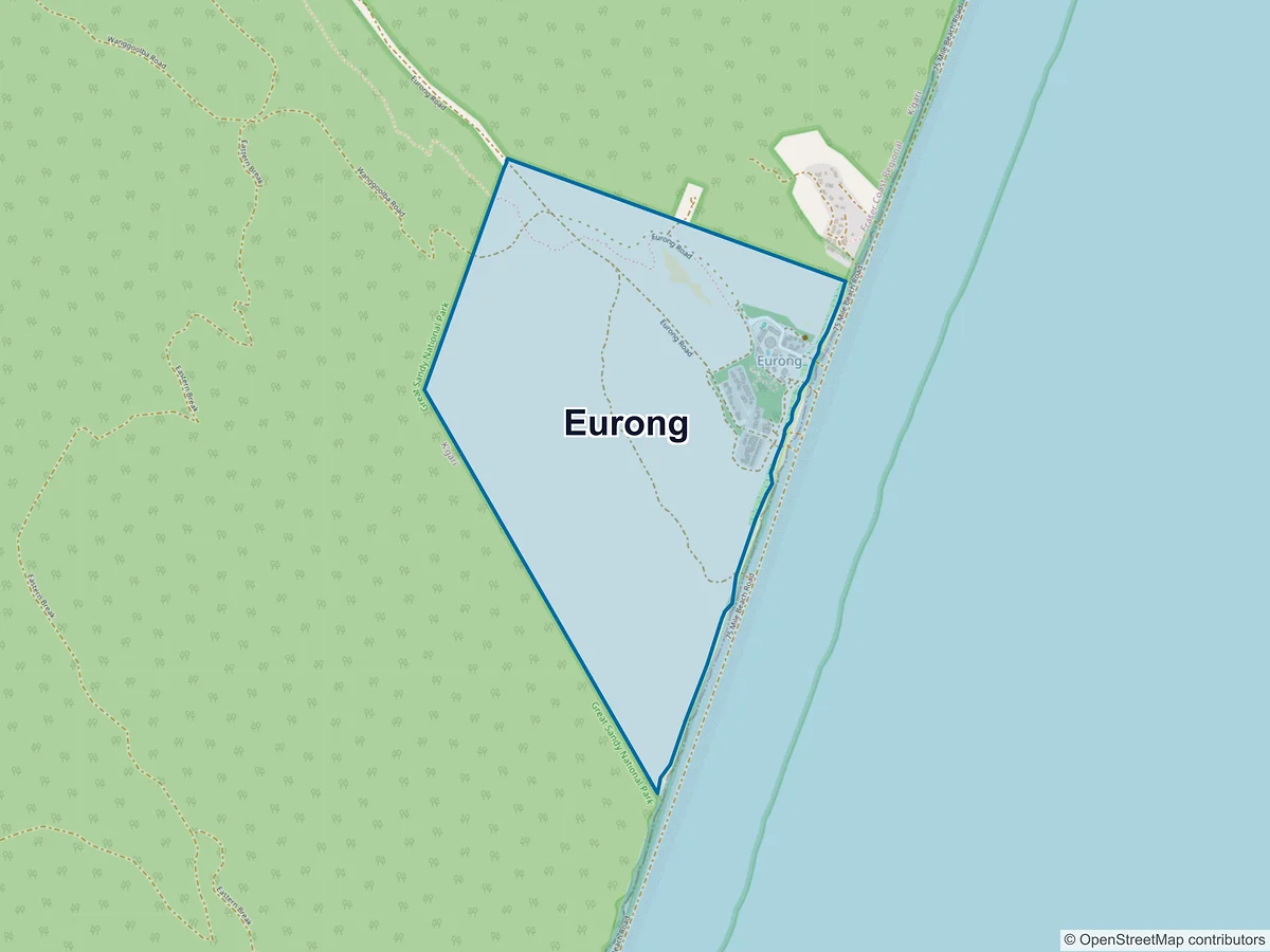 Map of Eurong, QLD, Australia