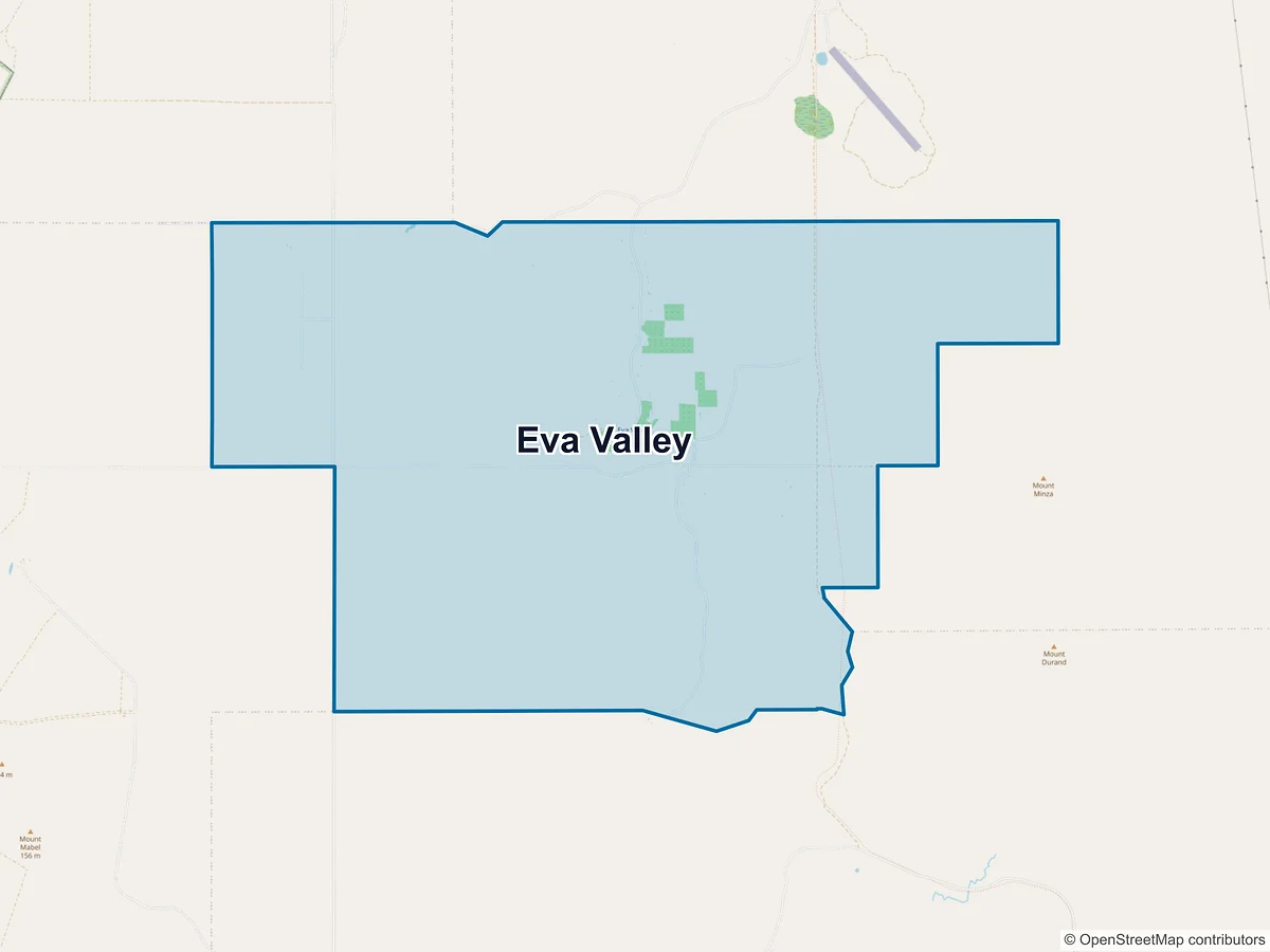 Map of Eva Valley, NT, Australia