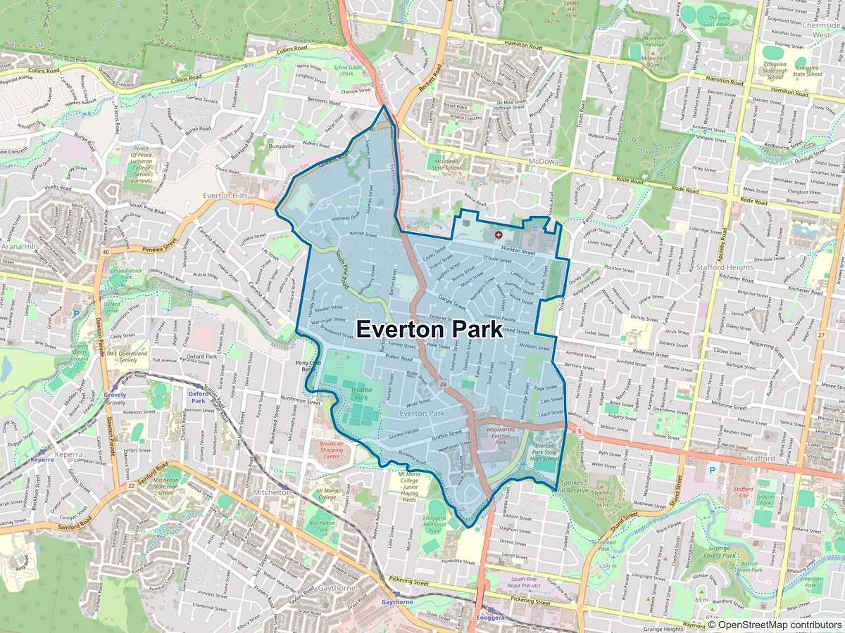 Map of Everton Park, QLD, Australia
