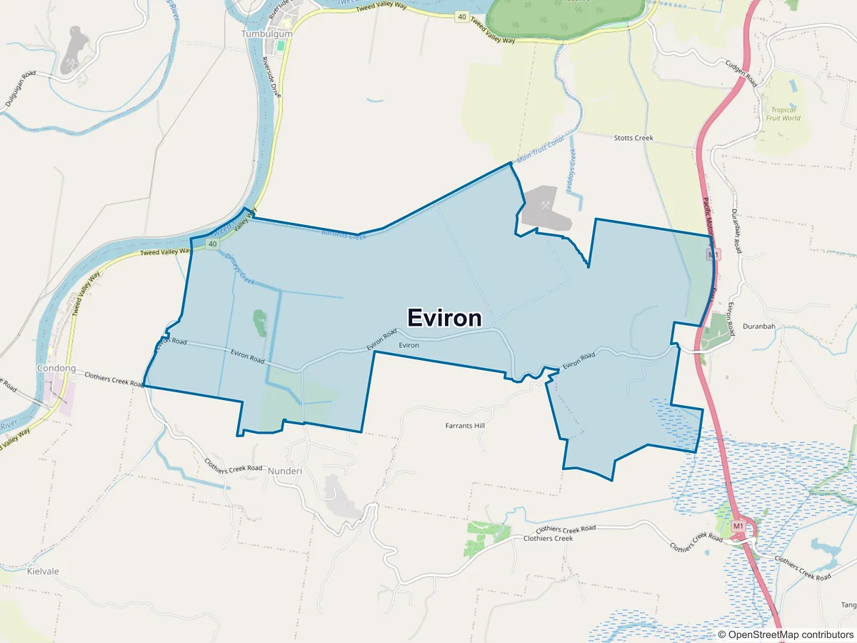 Map of Eviron, NSW, Australia