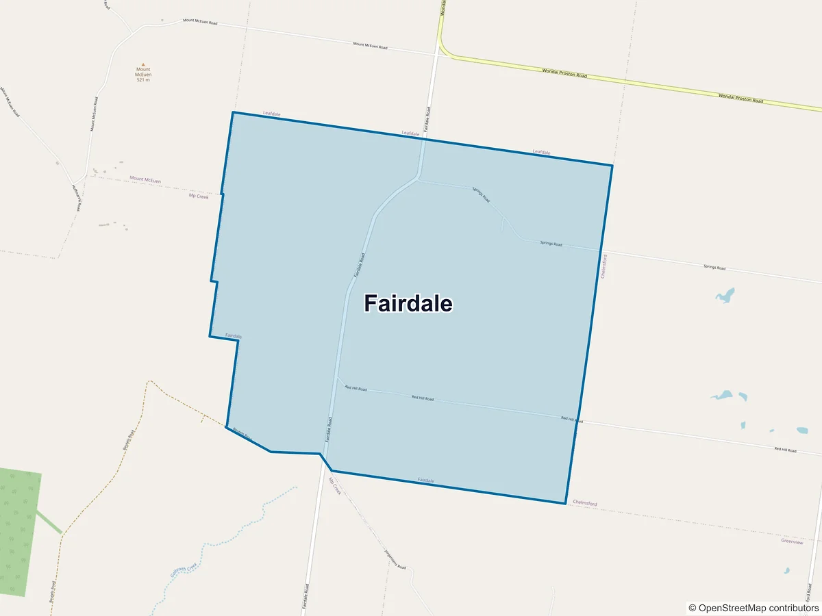 Map of Fairdale, QLD, Australia
