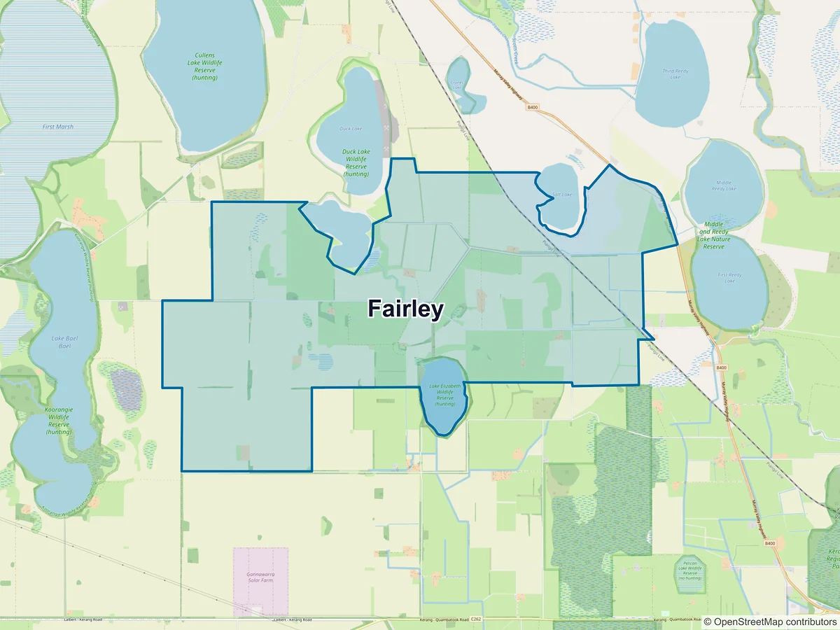 Map of Fairley, VIC, Australia