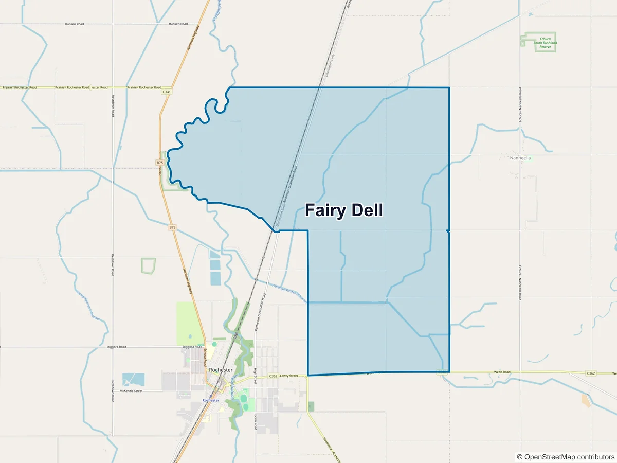 Map of Fairy Dell, VIC, Australia