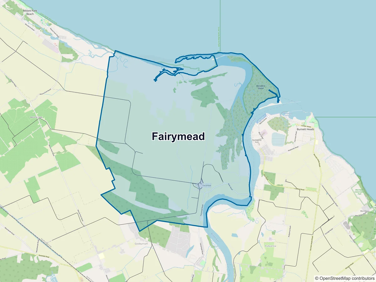 Map of Fairymead, QLD, Australia