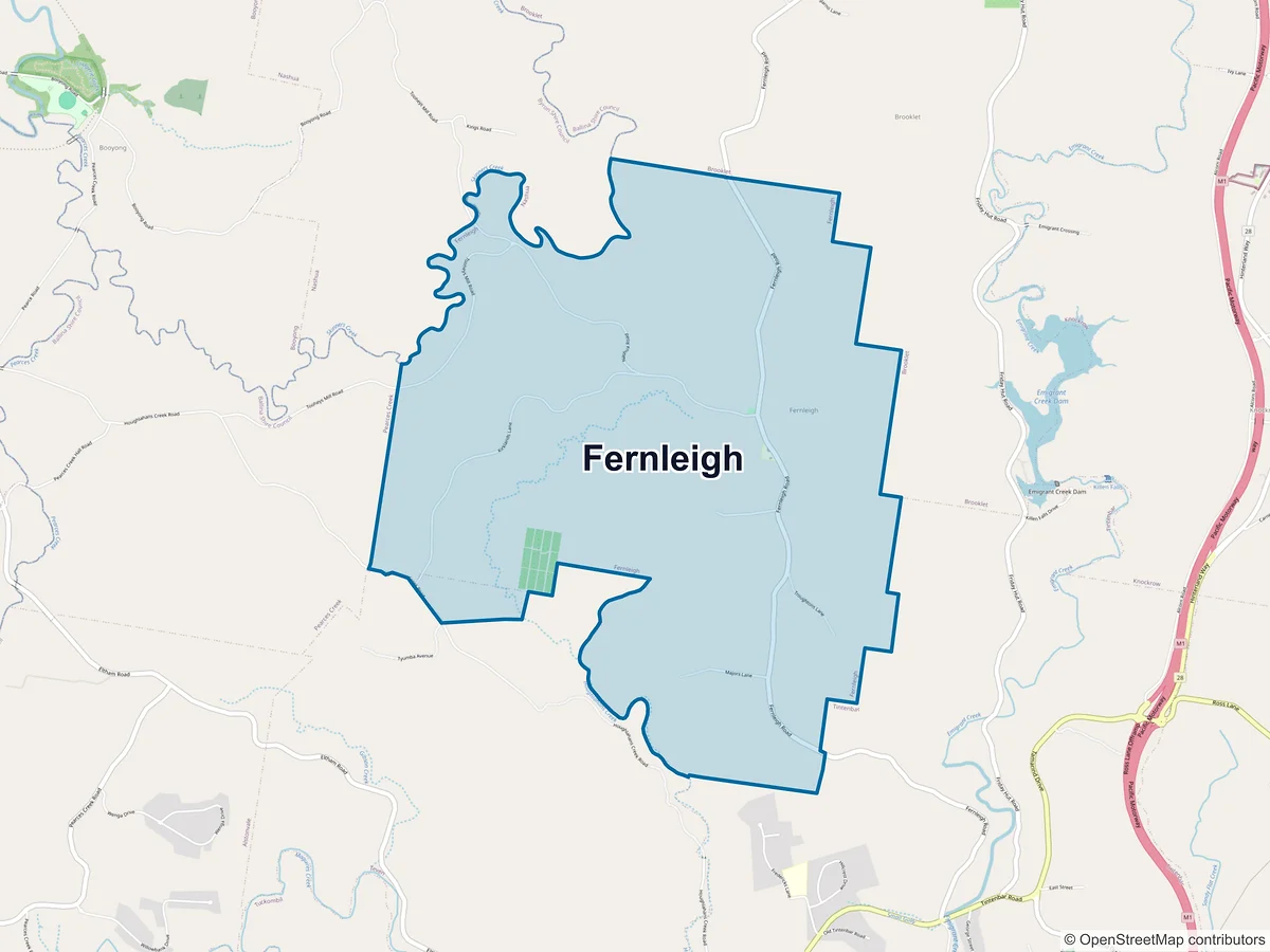 Map of Fernleigh, NSW, Australia