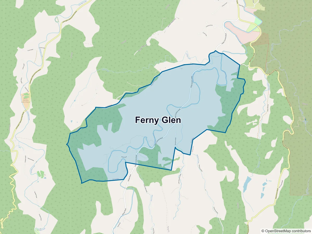 Map of Ferny Glen, QLD, Australia