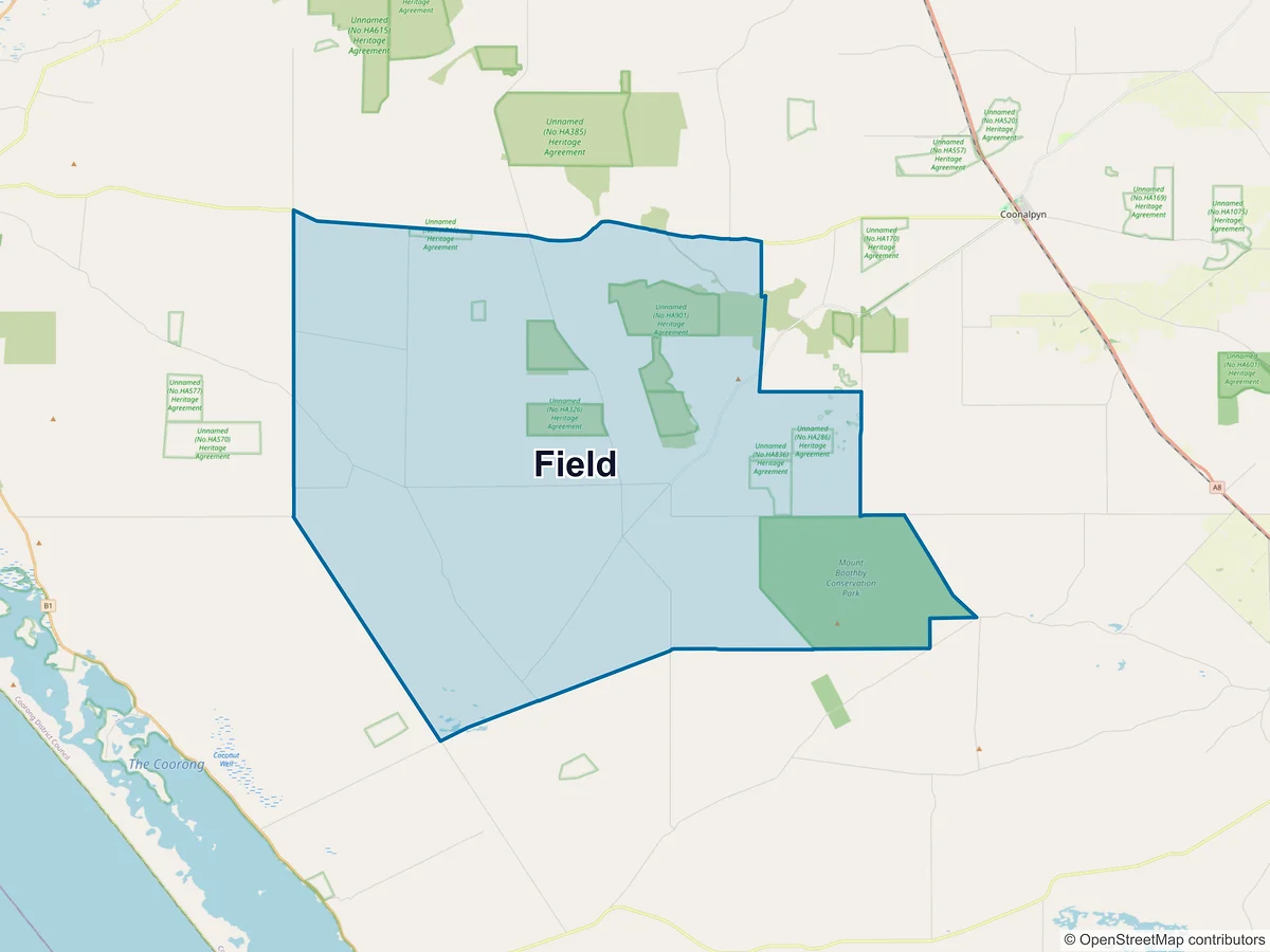 Map of Field, SA, Australia