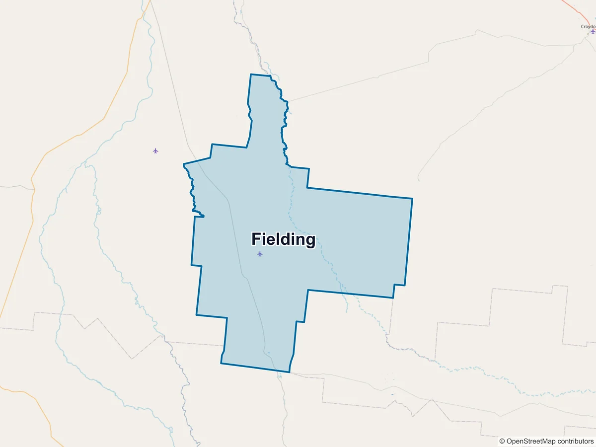 Map of Fielding, QLD, Australia