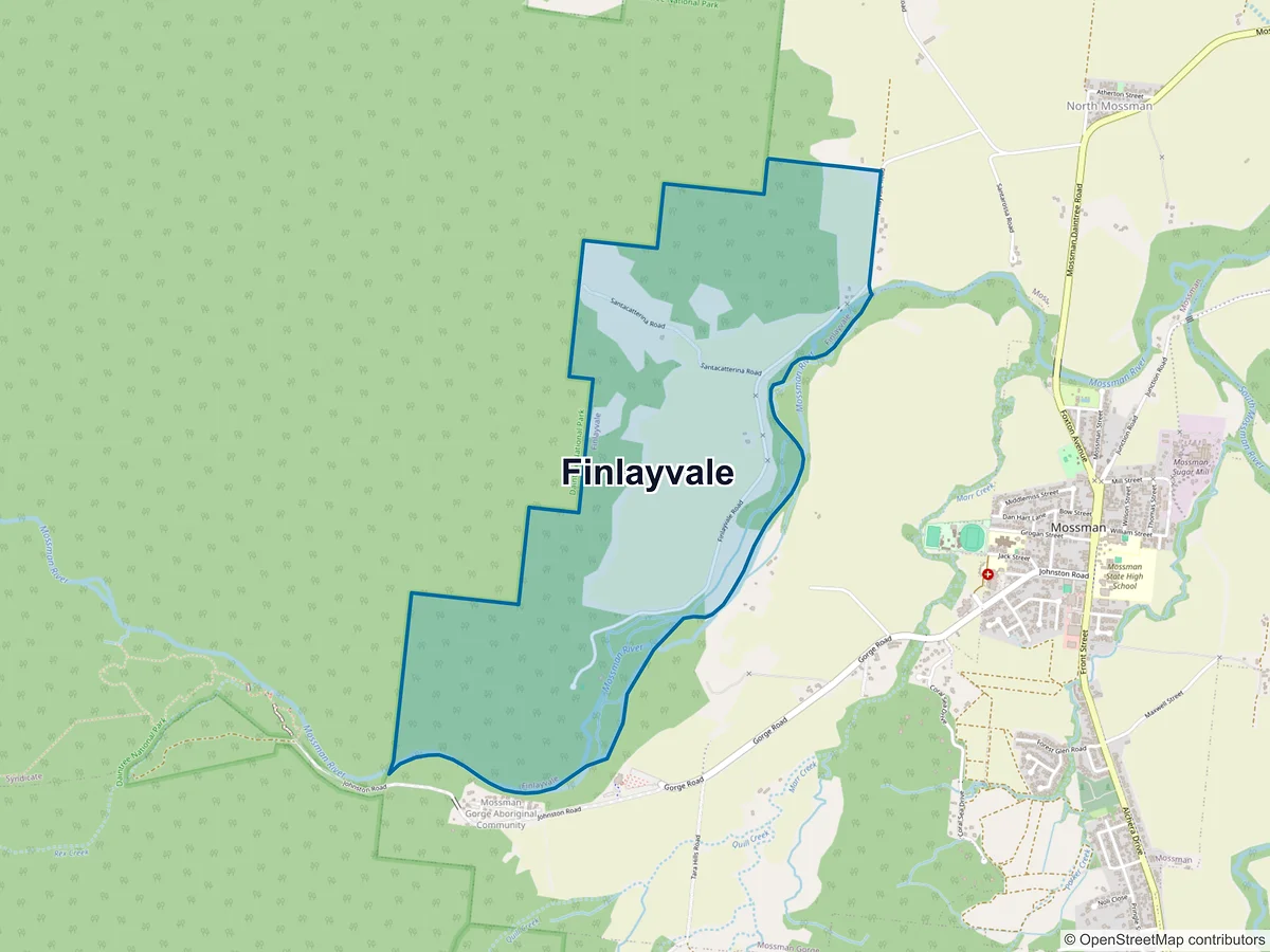 Map of Finlayvale, QLD, Australia