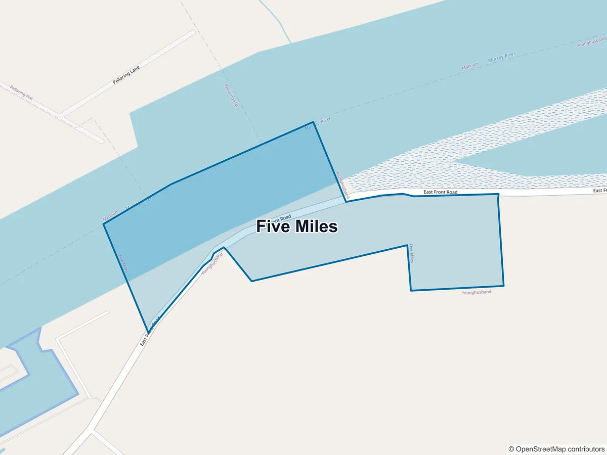 Map of Five Miles, SA, Australia