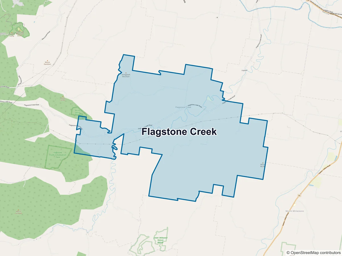 Map of Flagstone Creek, QLD, Australia