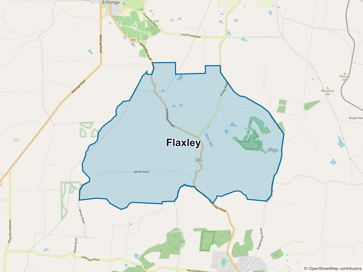 Map of Flaxley, SA, Australia